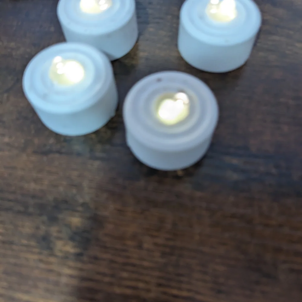 Target Black Skull Luminaries W/Led Tea lights 2 Sets Of 4 Lights